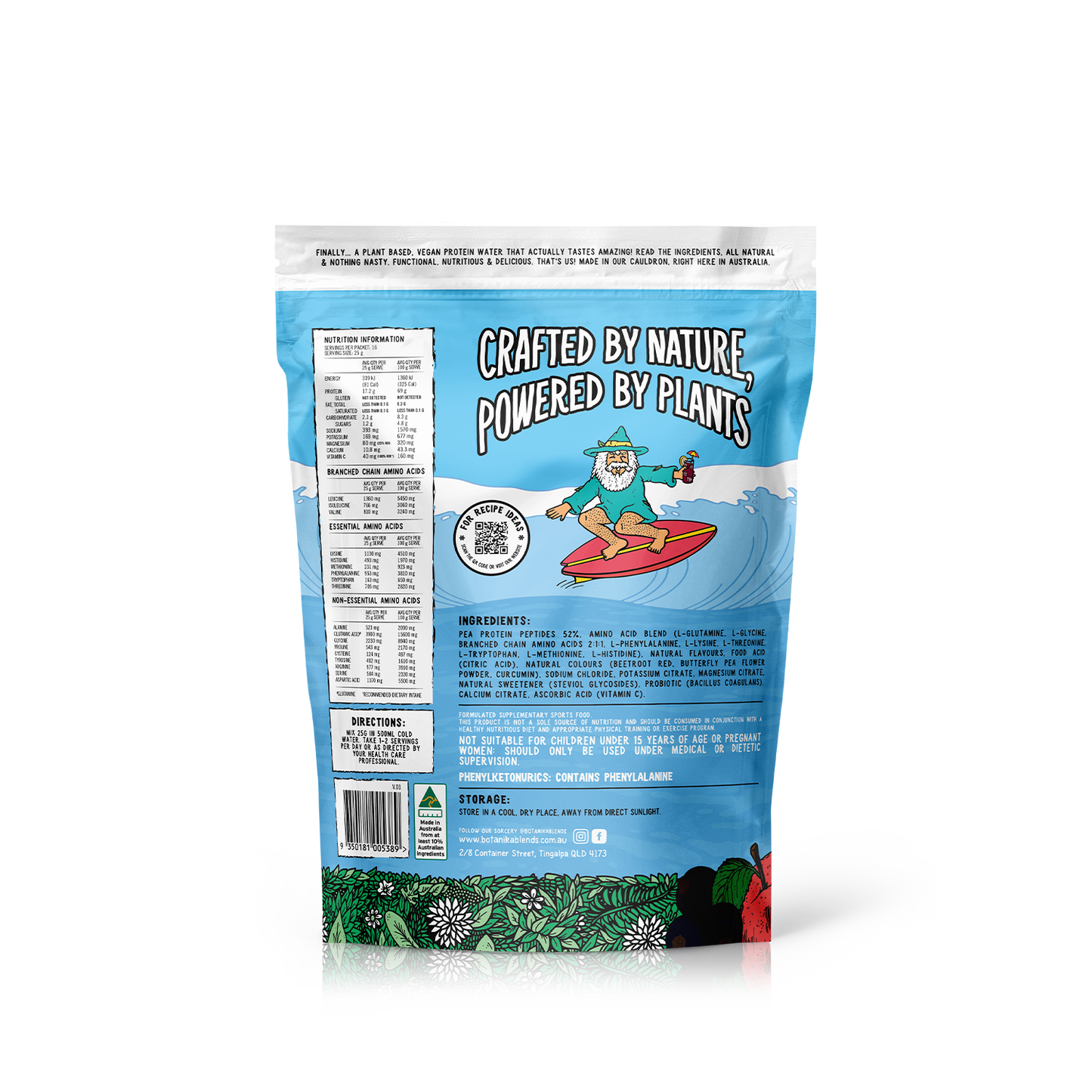 PLANT PROTEIN WATER - APPLE BLACKCURRANT