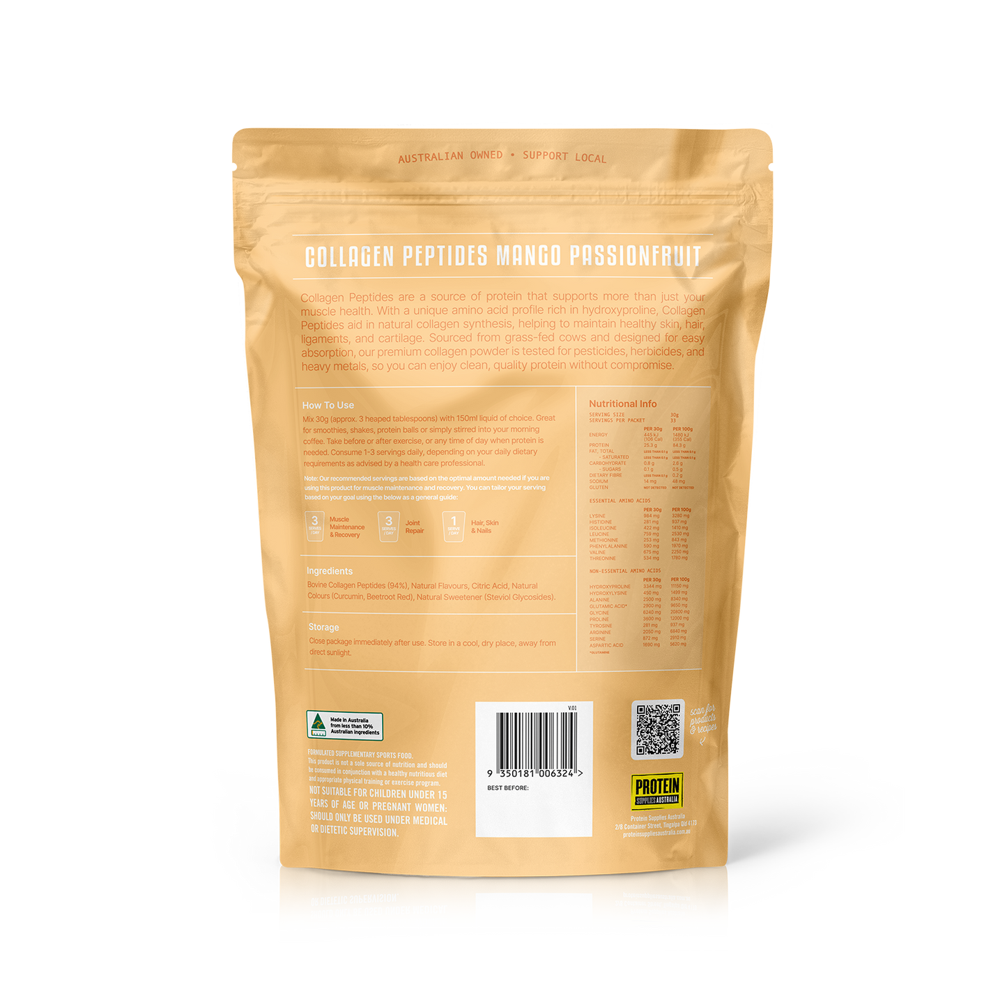Collagen Peptides - Mango Passionfruit