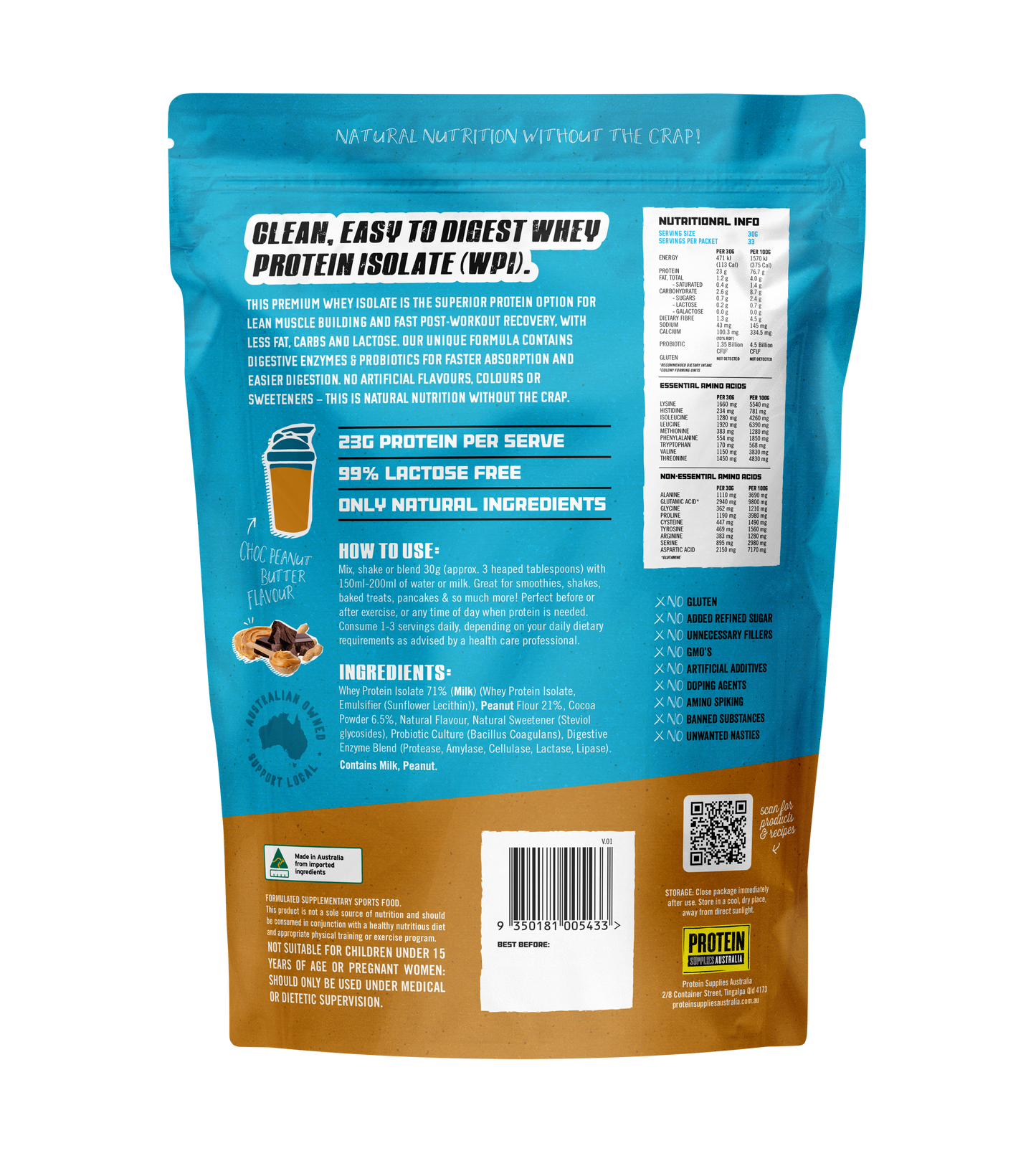 WPI Choc Peanut Butter