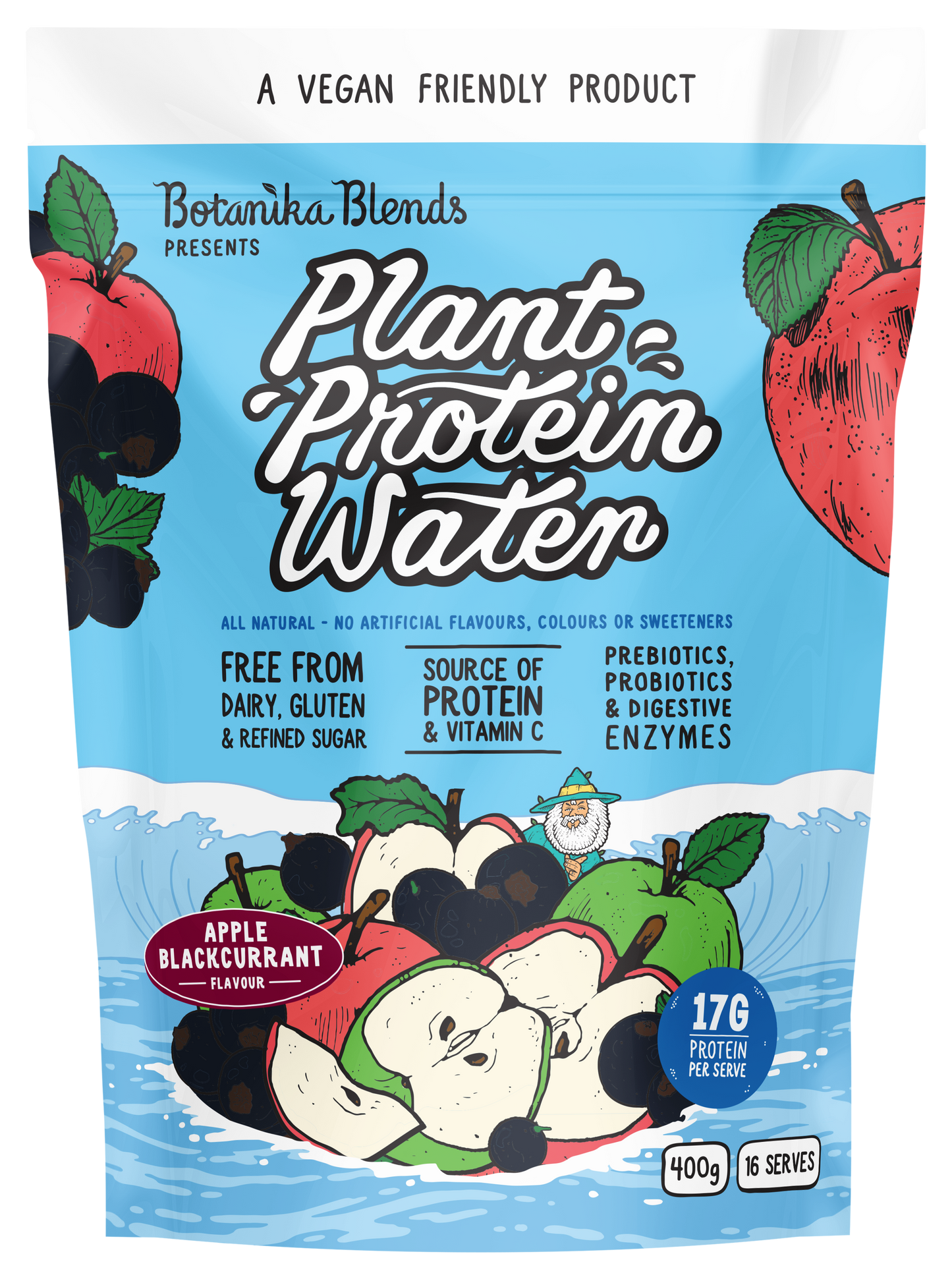 Plant Protein Water Apple Blackcurrant