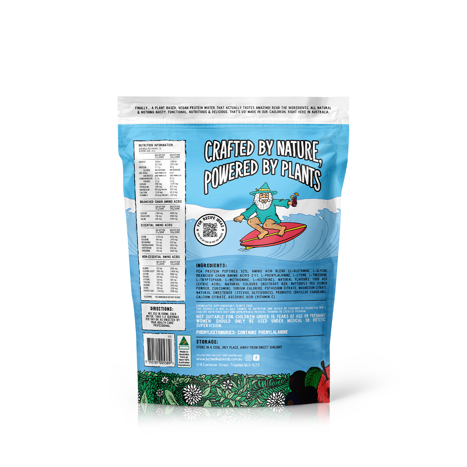PLANT PROTEIN WATER - APPLE BLACKCURRANT