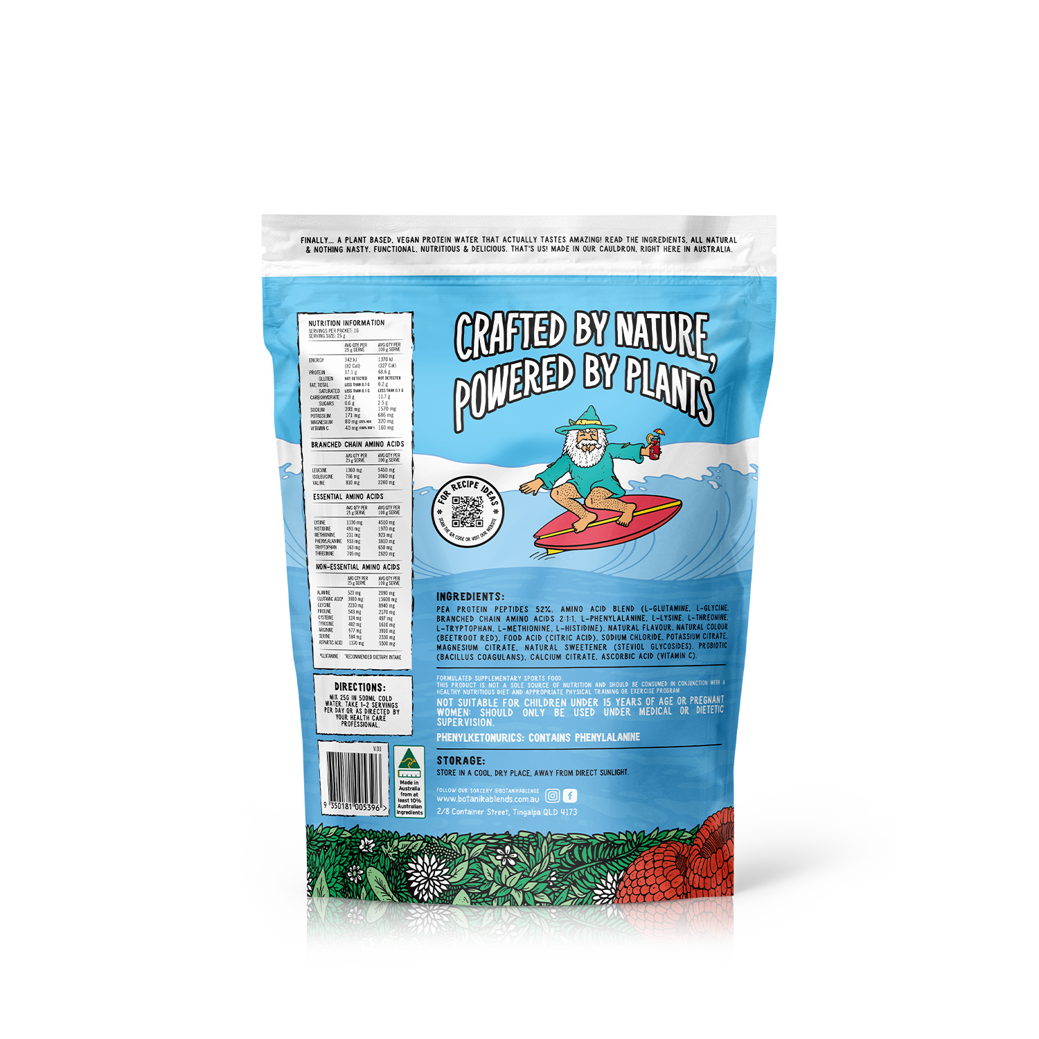 PLANT PROTEIN WATER - RASPBERRY