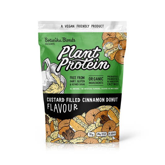 PLANT PROTEIN - CUSTARD FILLED CINNAMON DONUT