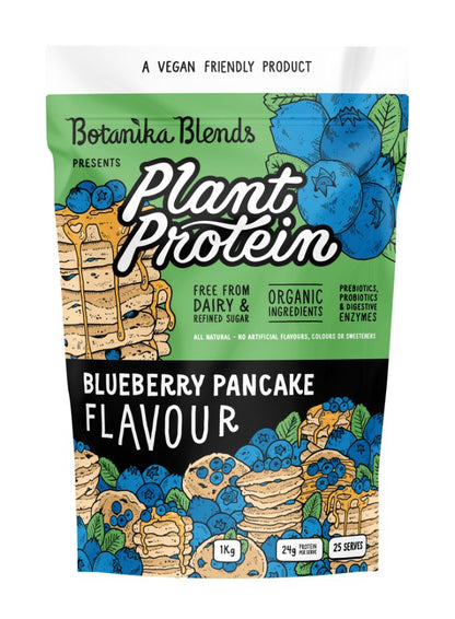 Plant Protein Blueberry Pancake