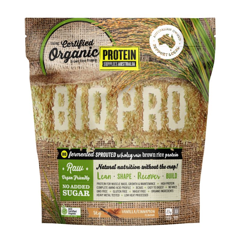 BROWN RICE PROTEIN - VANILLA CINNAMON