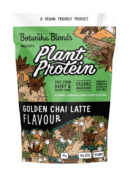 Plant Protein Golden Chai Lattè