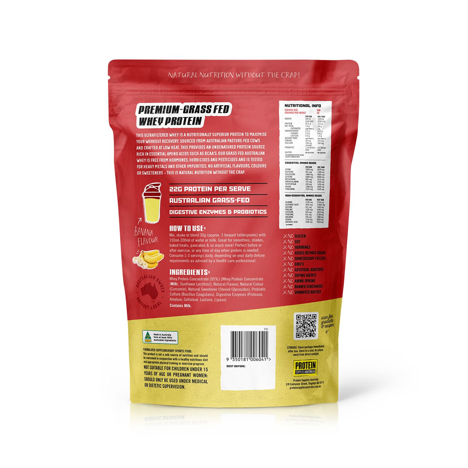 AUSTRALIAN WHEY PROTEIN - BANANA