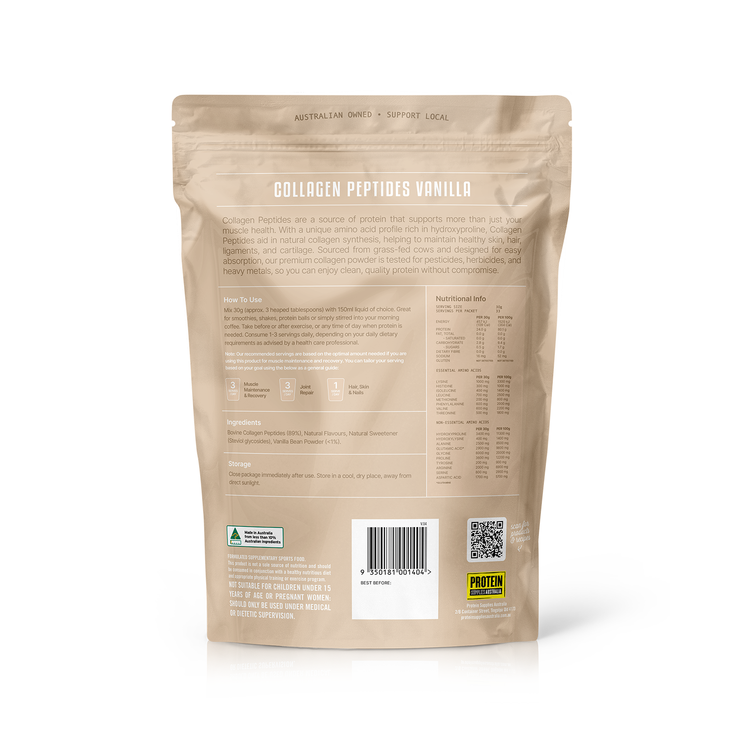 COLLAGEN PEPTIDES VANILLA