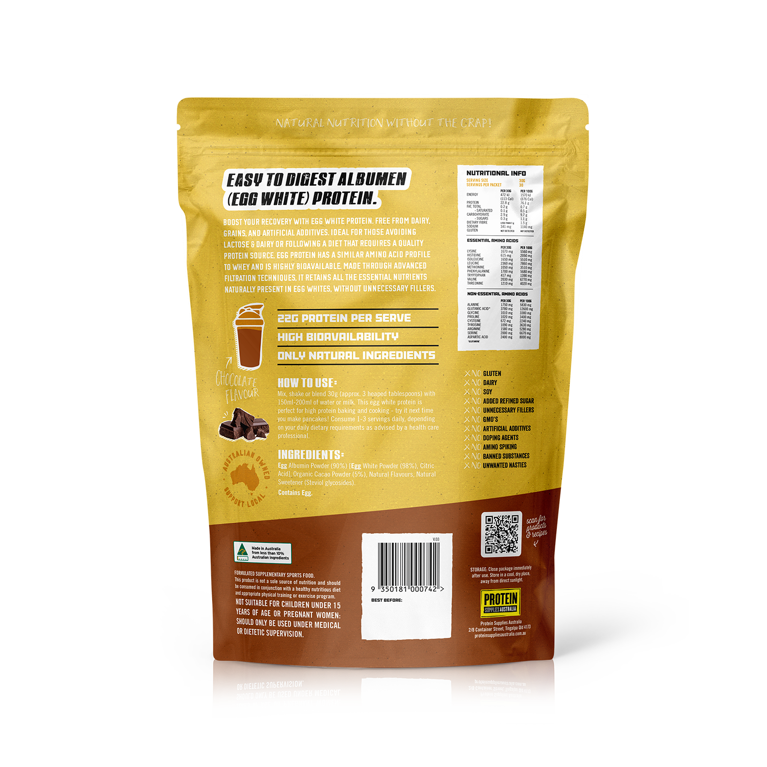 EGG WHITE PROTEIN - CHOCOLATE