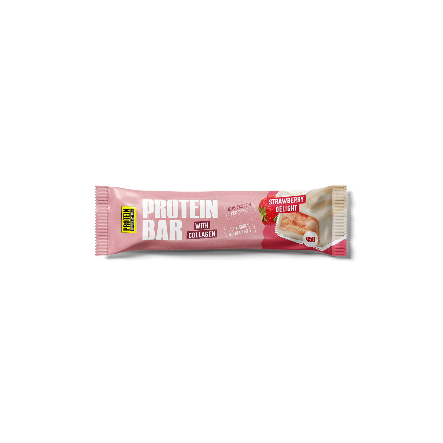 PROTEIN BARS - WHITE CHOC STRAWBERRY DELIGHT