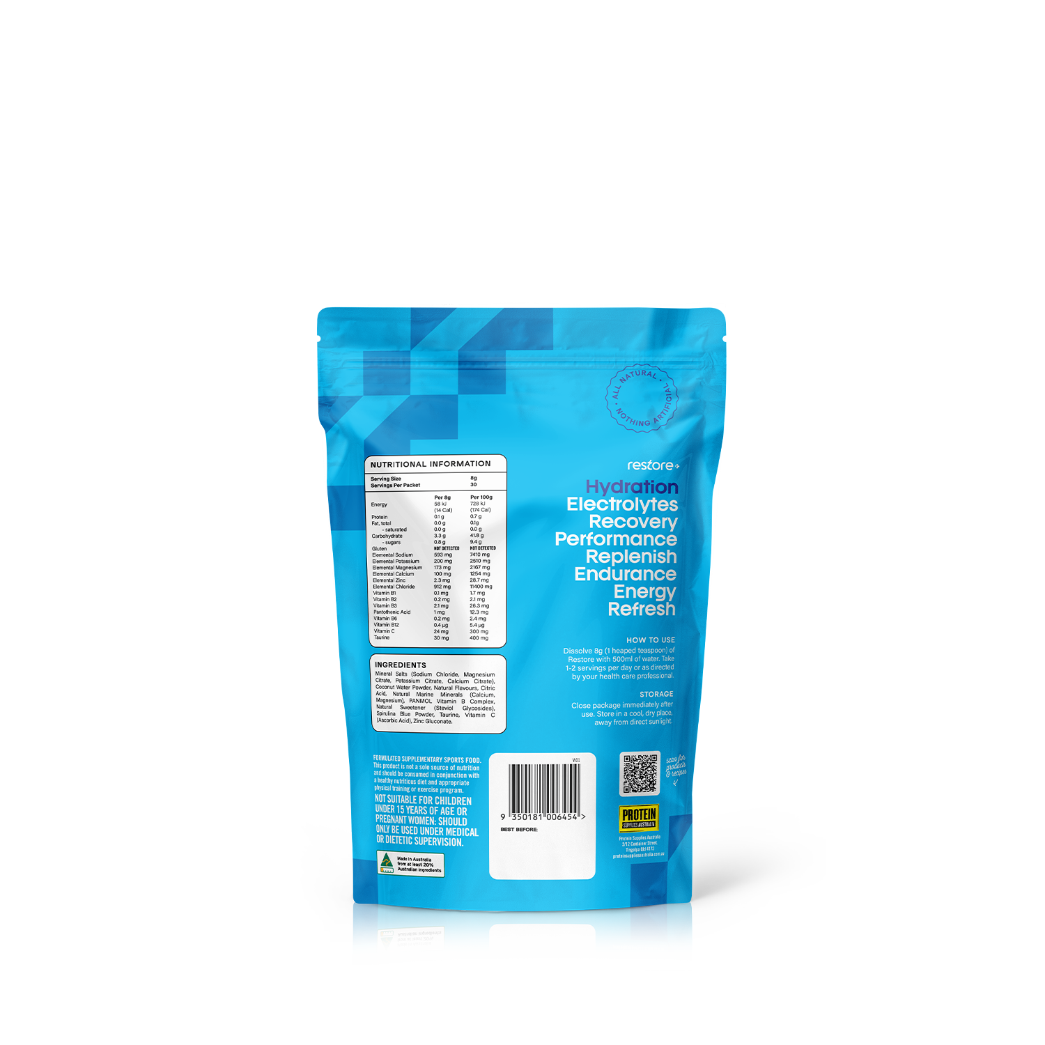 RESTORE HYDRATION- BLUE RASPBERRY