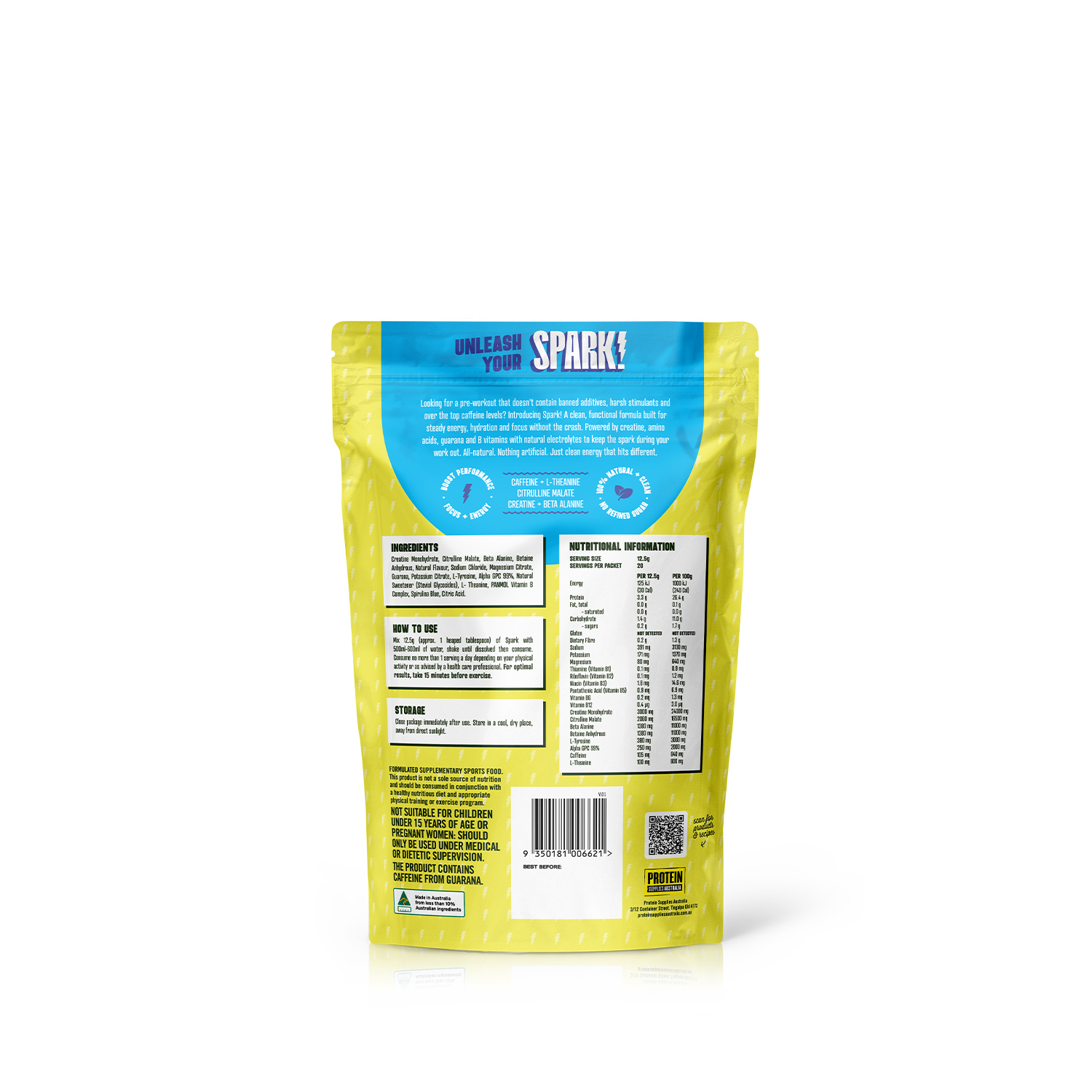 SPARK PRE-WORKOUT - BLUE RASPBERRY