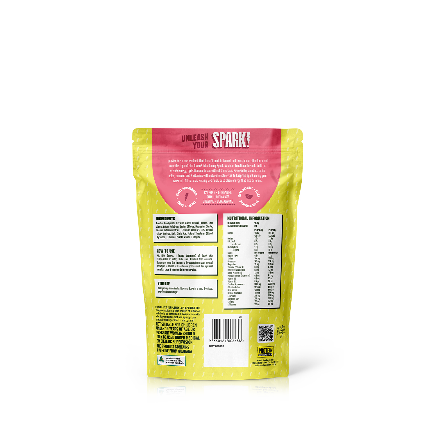 SPARK PRE-WORKOUT - STRAWBERRY LIME