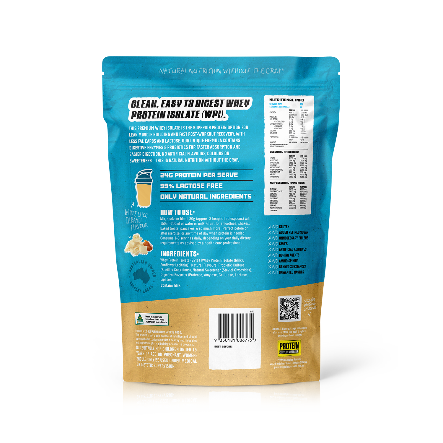 WHEY ISOLATE (WPI) - WHITE CHOCOLATE CARAMEL